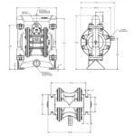Насос мембранный пневматический E1SP7X759C-FP (США)