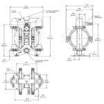 Насос мембранный пневматический E4AA6X660-В-ATEX (США)